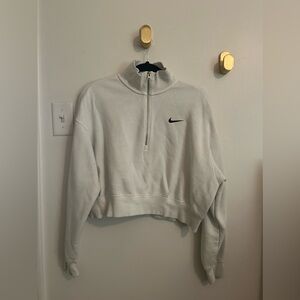 White Nike Quarter Zip